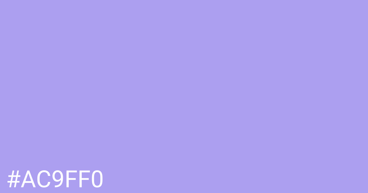 Hex color #ac9ff0 graphic