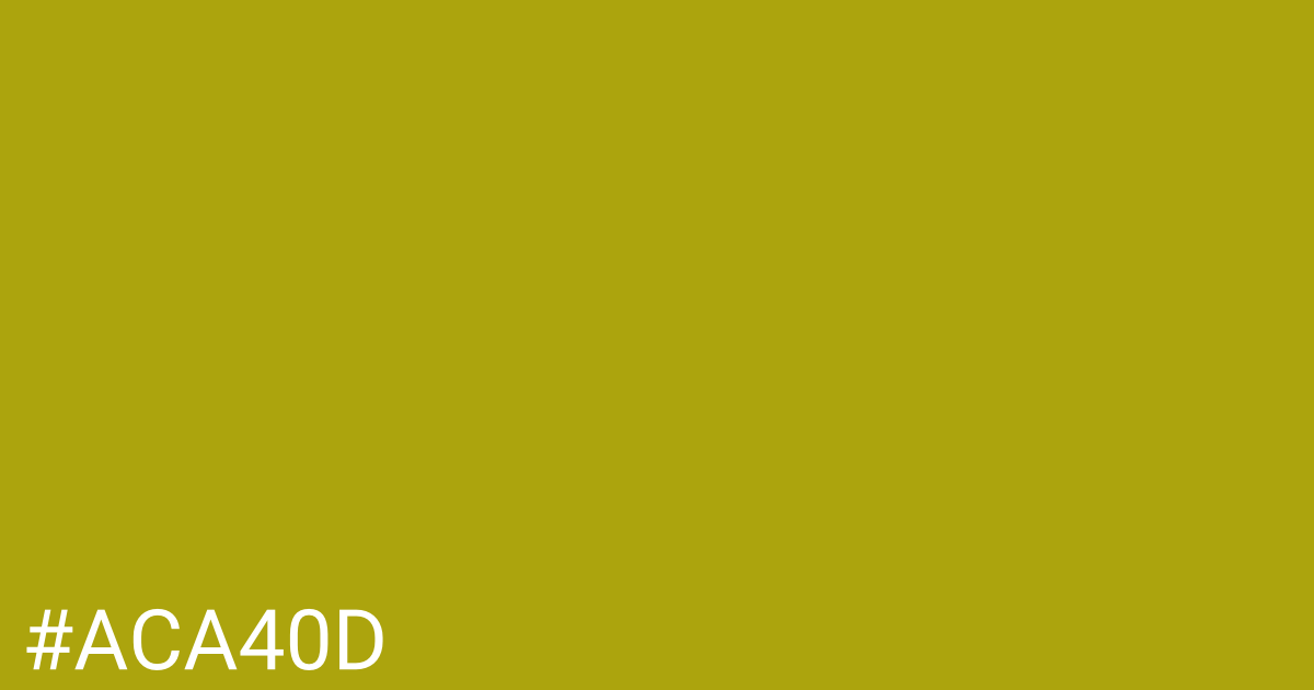 Hex color #aca40d graphic
