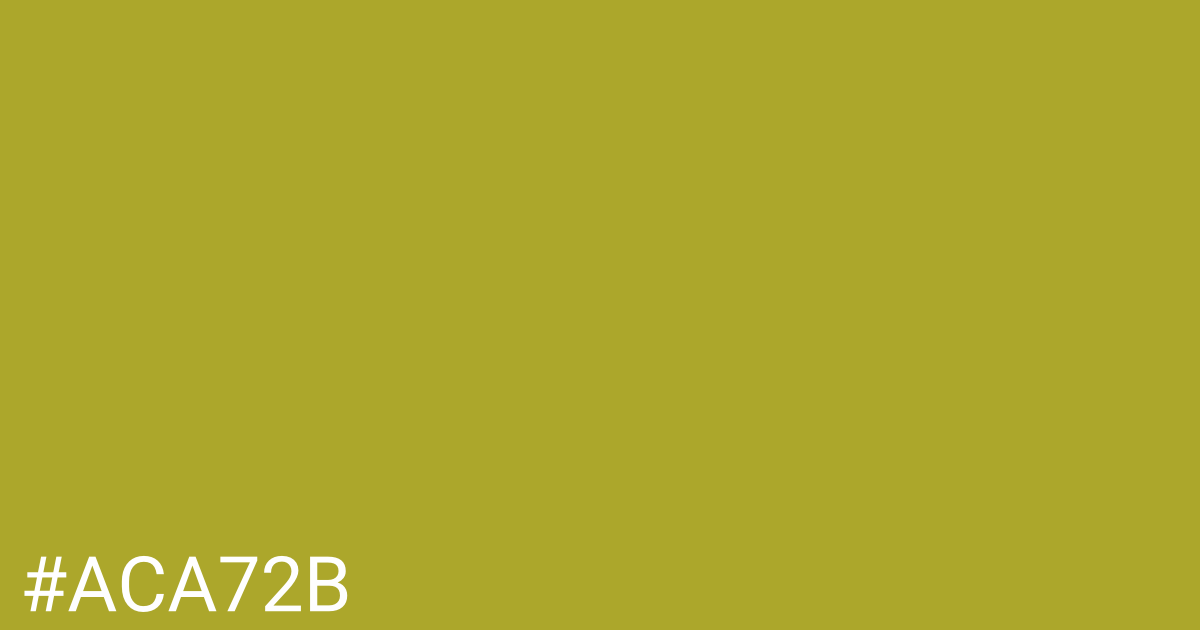Hex color #aca72b graphic