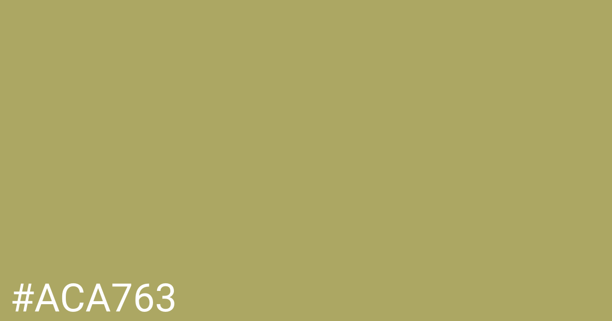 Hex color #aca763 graphic