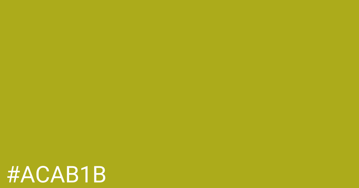 Hex color #acab1b graphic