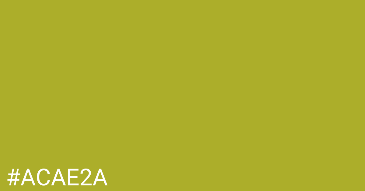 Hex color #acae2a graphic