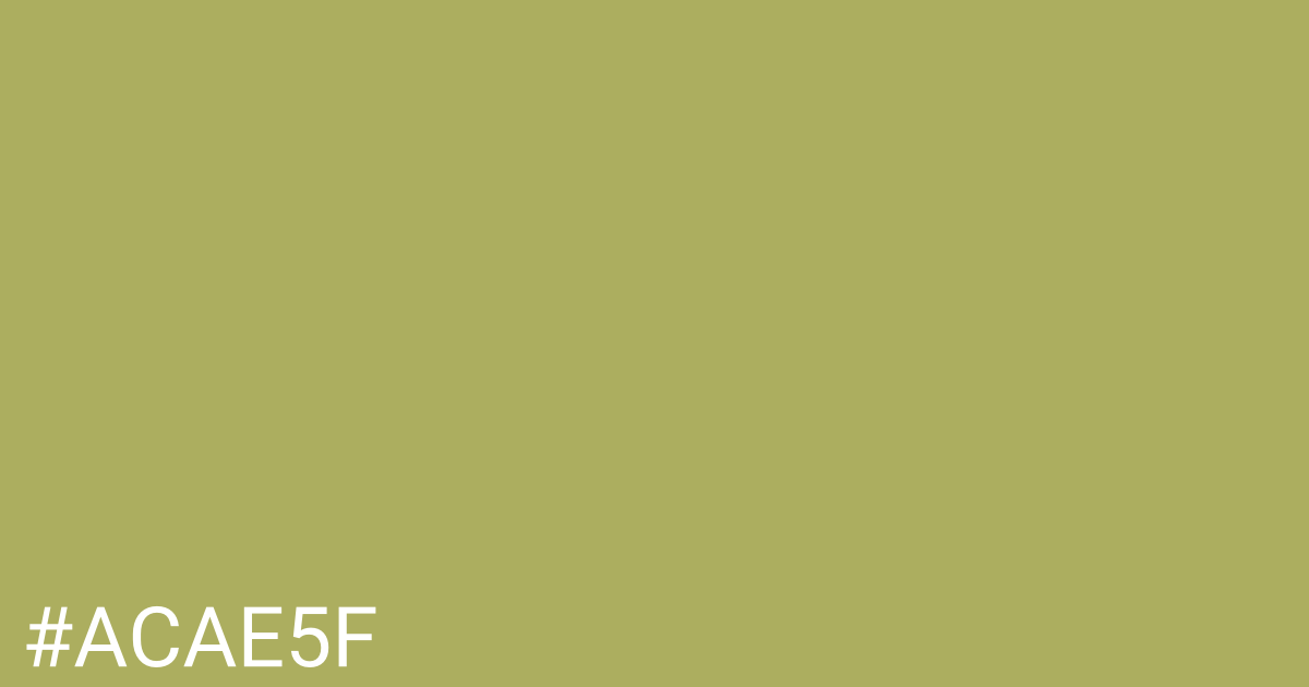 Hex color #acae5f graphic