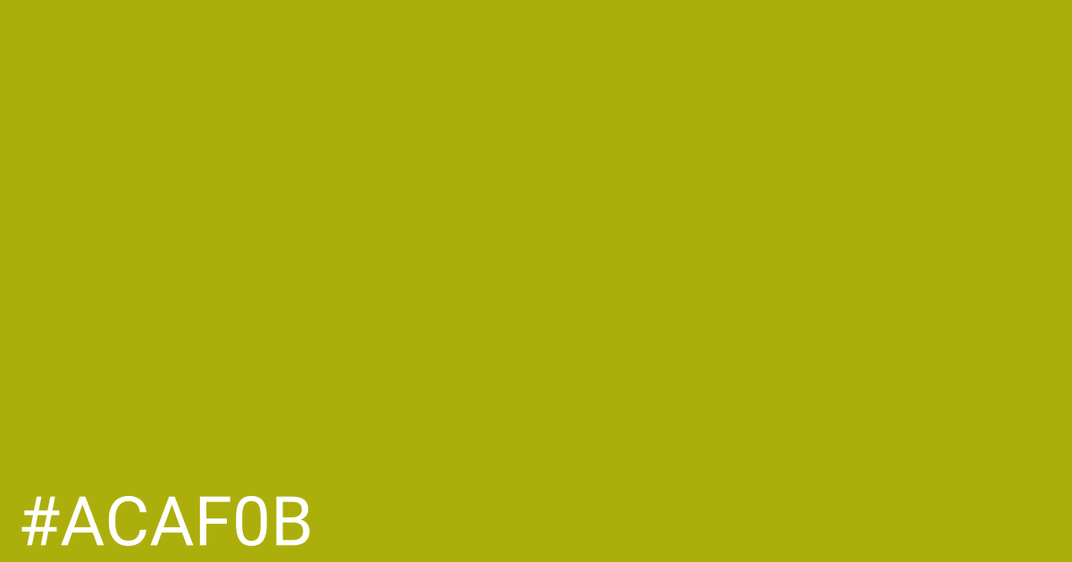 Hex color #acaf0b graphic