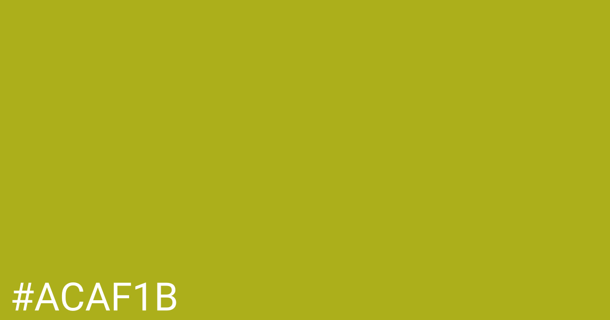 Hex color #acaf1b graphic
