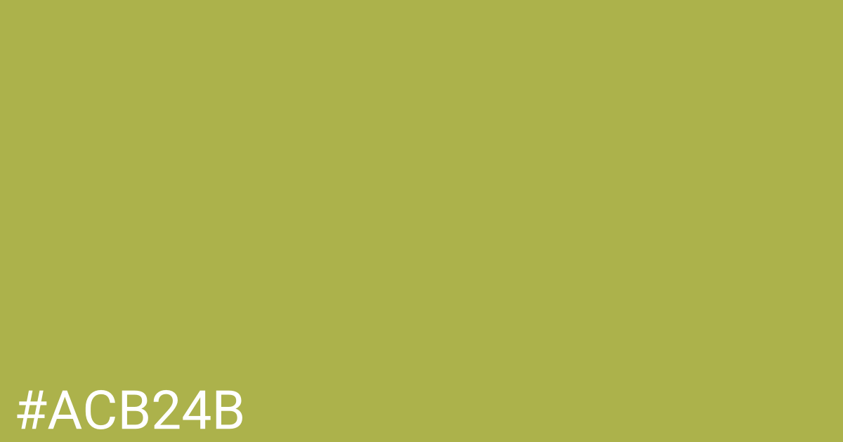 Hex color #acb24b graphic