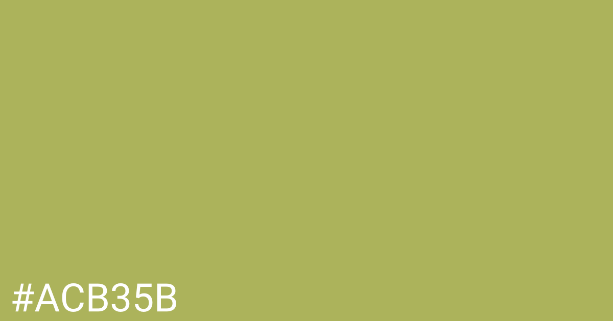 Hex color #acb35b graphic