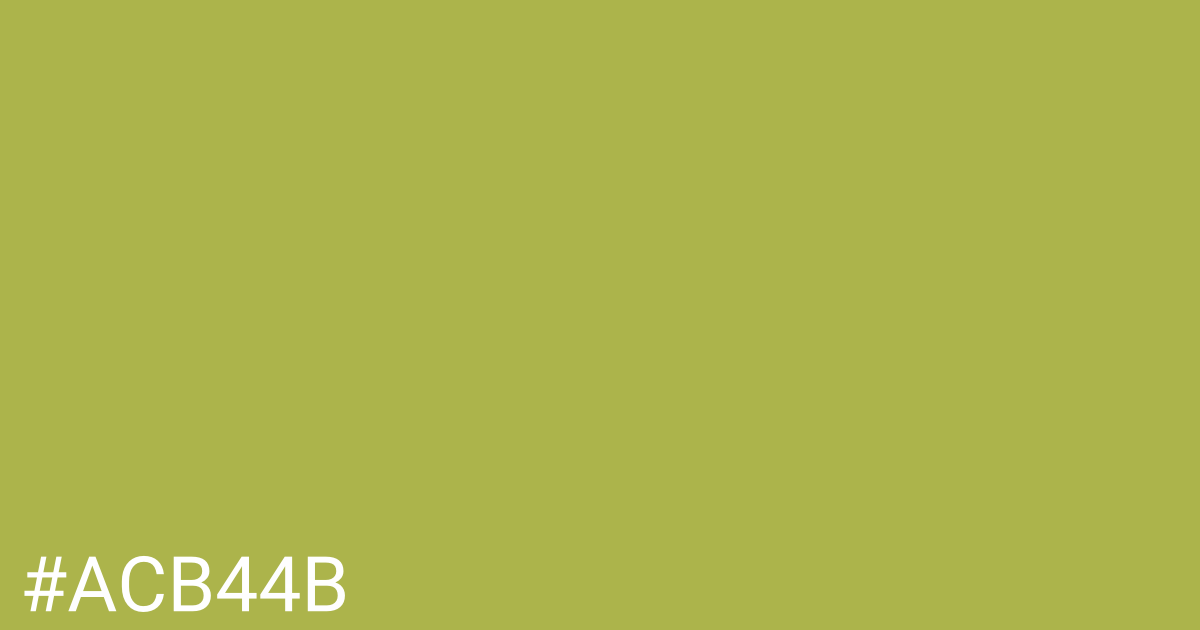 Hex color #acb44b graphic