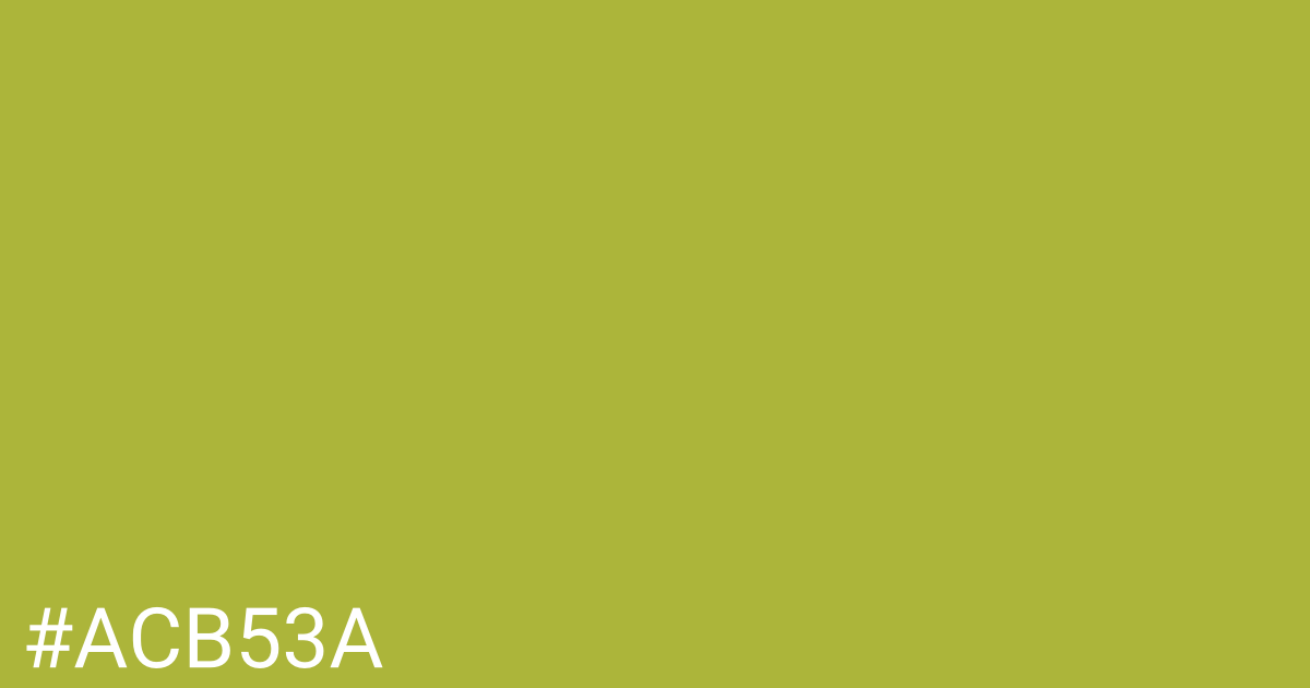 Hex color #acb53a graphic