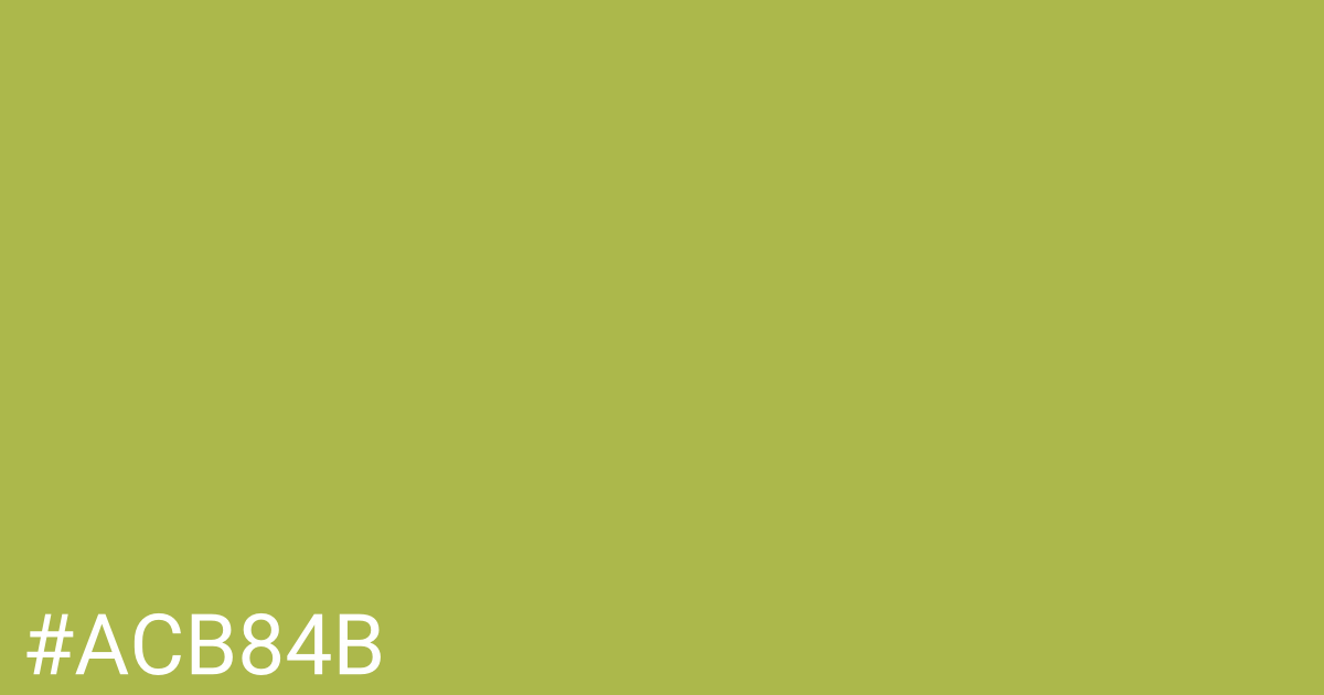 Hex color #acb84b graphic