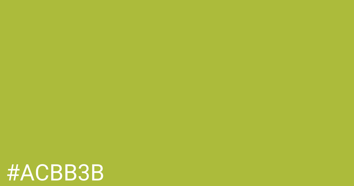 Hex color #acbb3b graphic