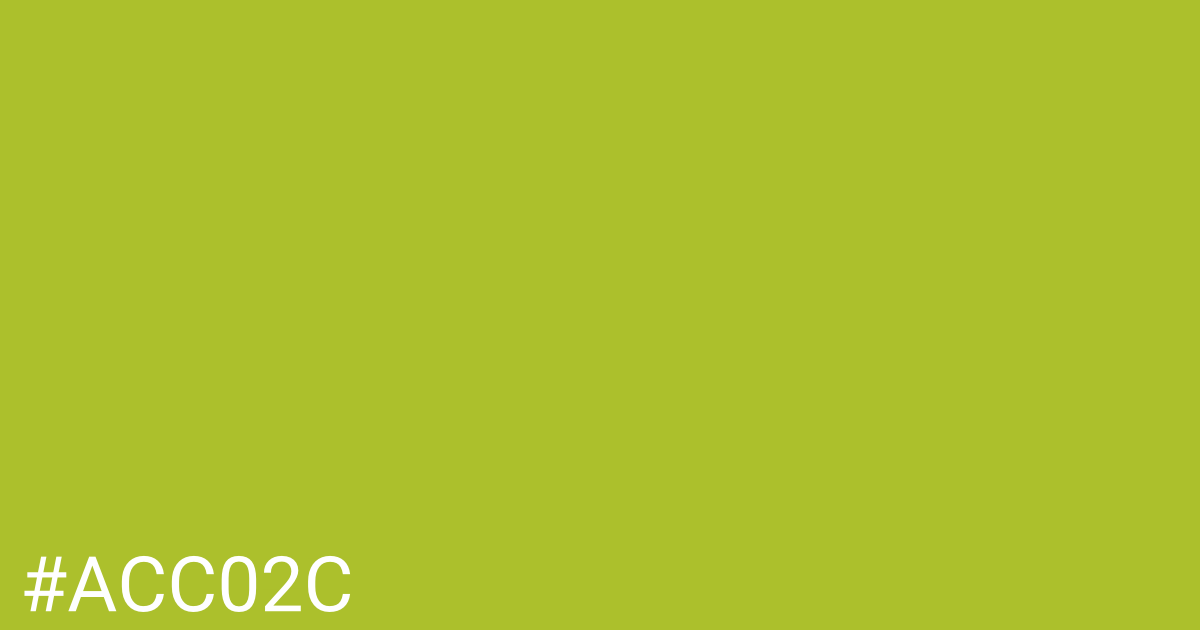 Hex color #acc02c graphic