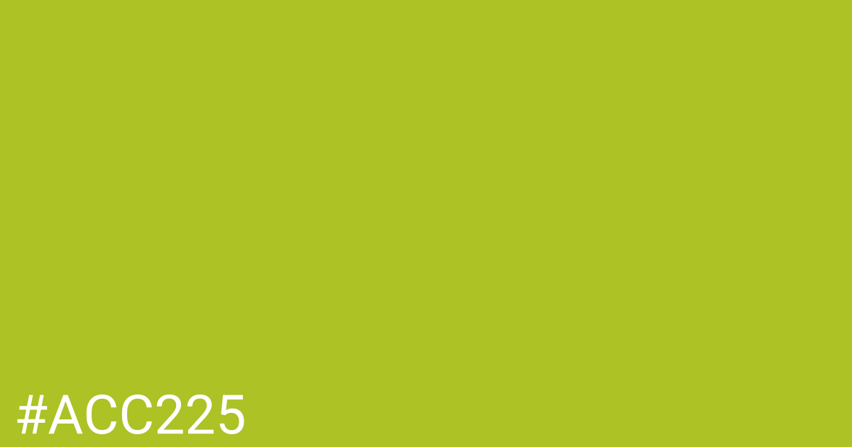 Hex color #acc225 graphic