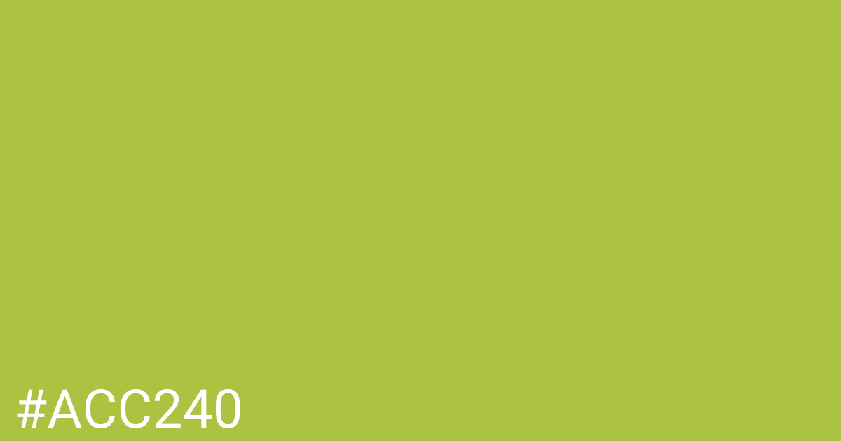 Hex color #acc240 graphic