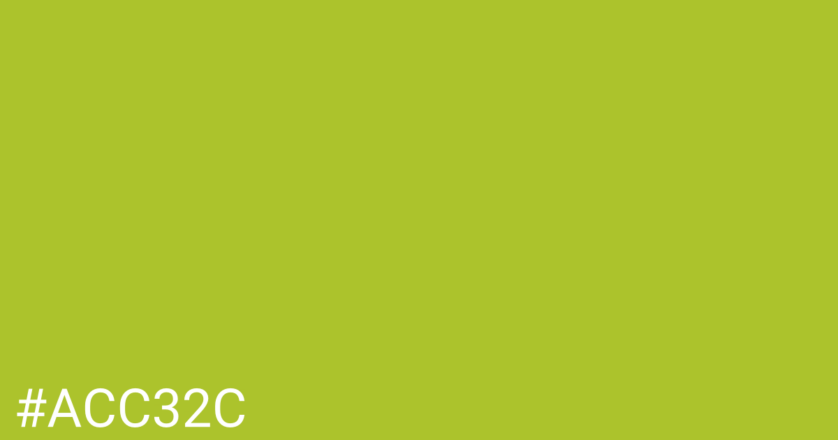 Hex color #acc32c graphic