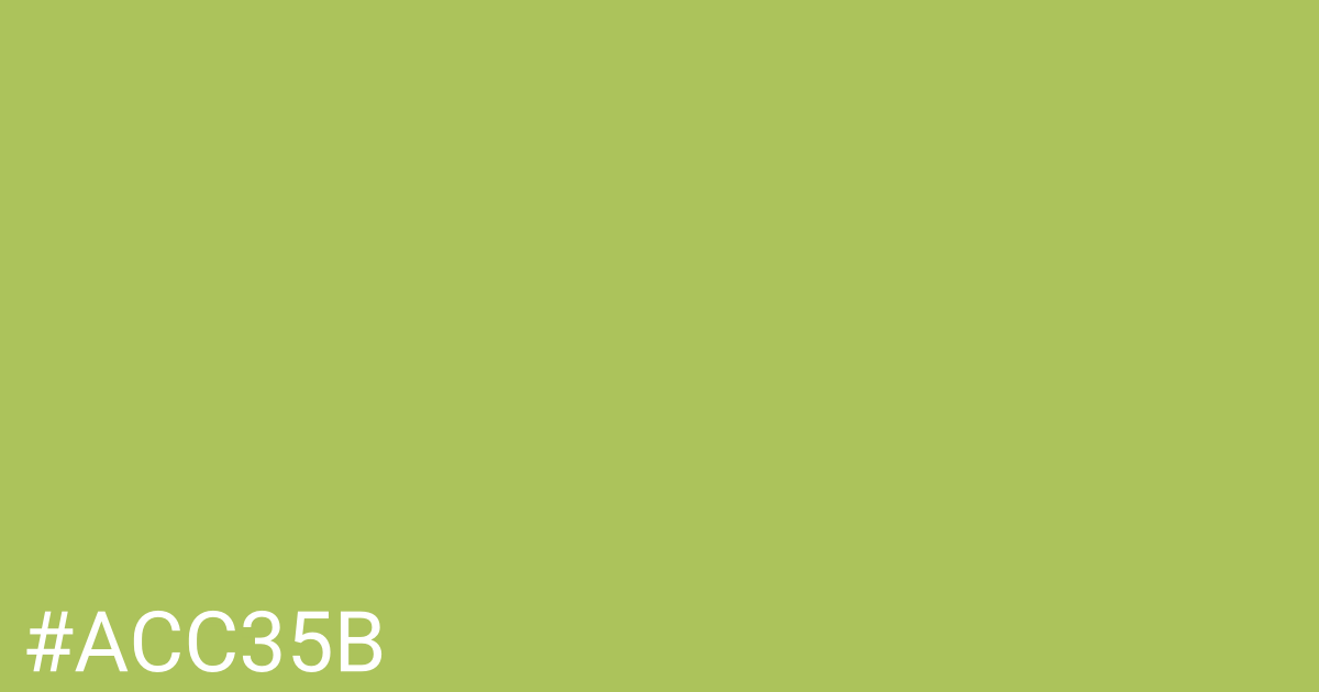 Hex color #acc35b graphic
