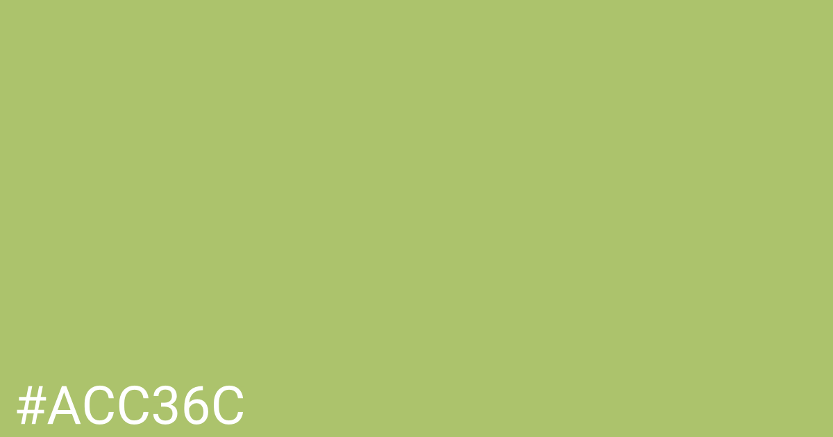 Hex color #acc36c graphic