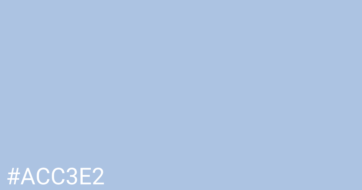 Hex color #acc3e2 graphic