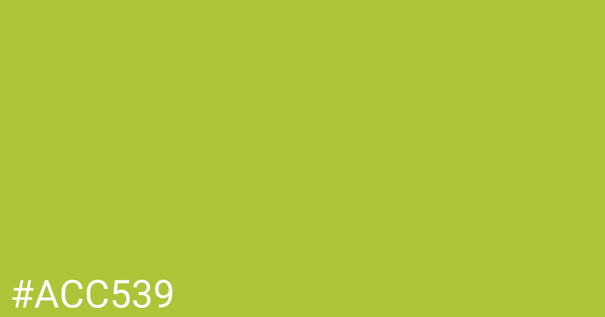Hex color #acc539 graphic