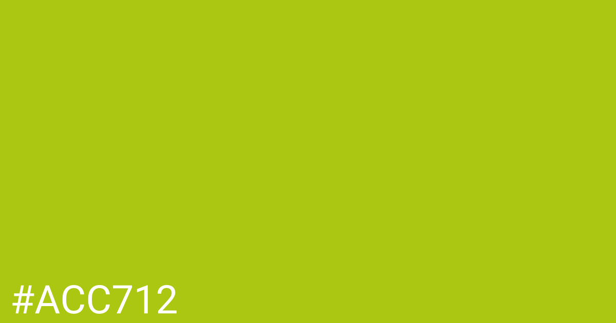 Hex color #acc712 graphic