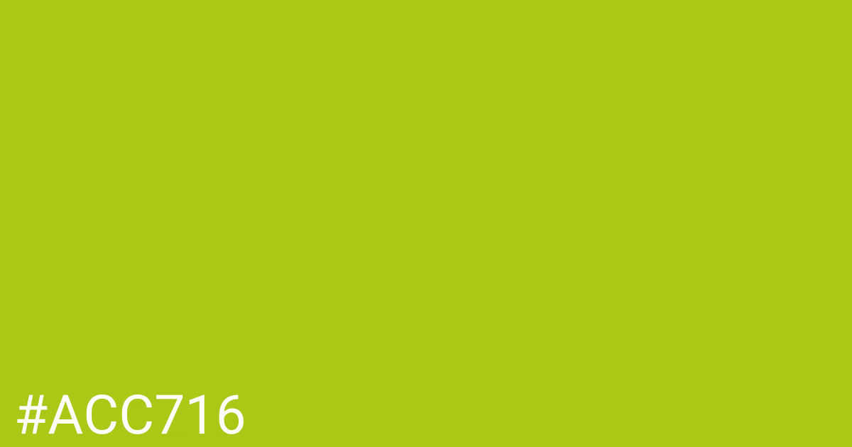 Hex color #acc716 graphic