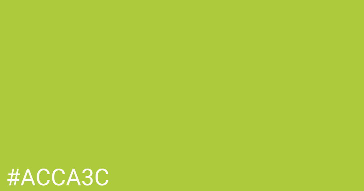 Hex color #acca3c graphic