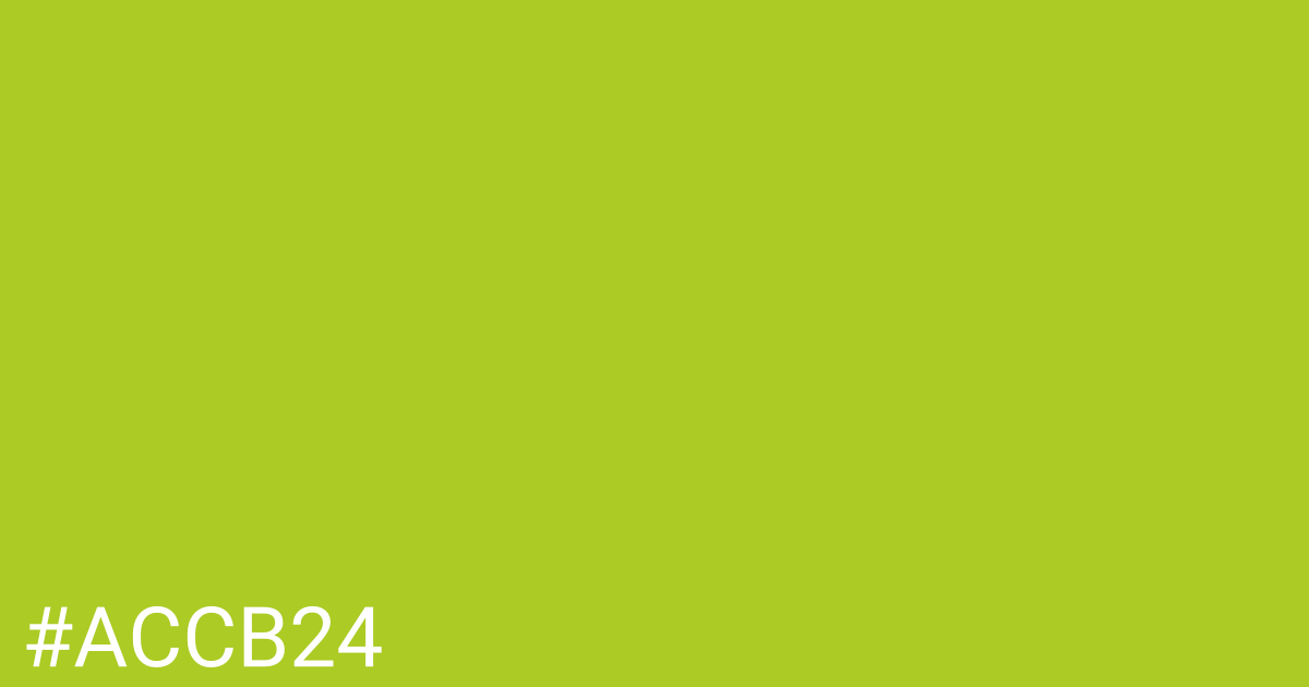 Hex color #accb24 graphic