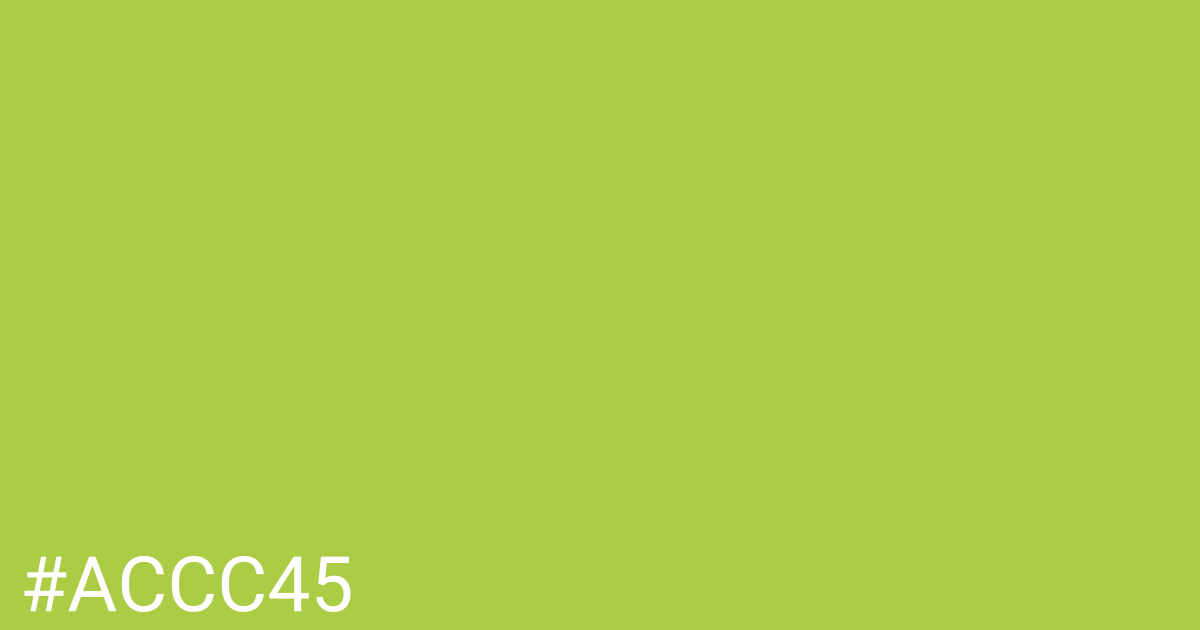 Hex color #accc45 graphic
