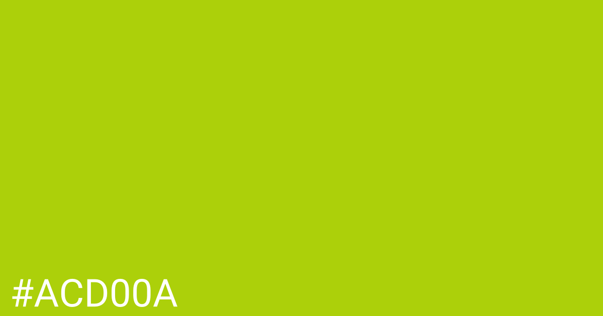 Hex color #acd00a graphic