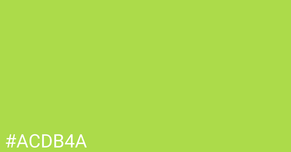 Hex color #acdb4a graphic