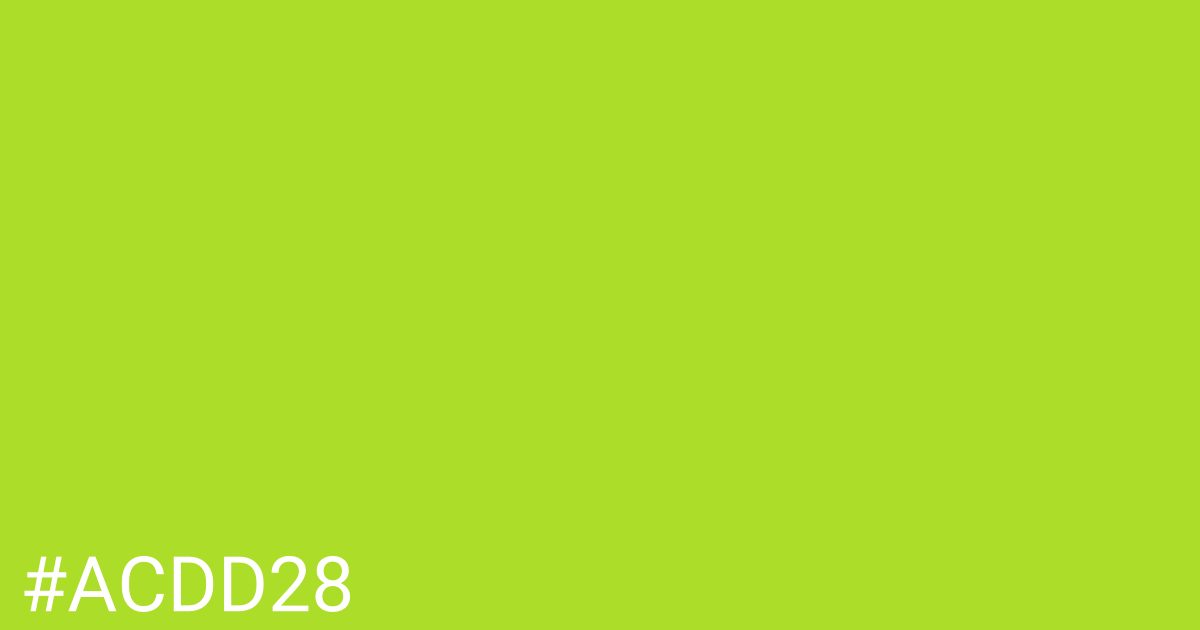 Hex color #acdd28 graphic