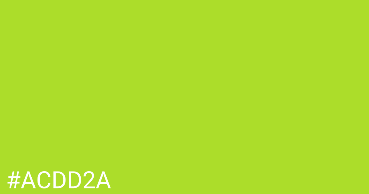 Hex color #acdd2a graphic