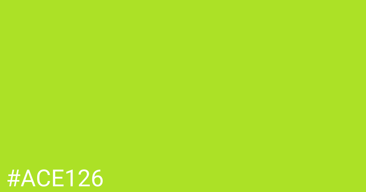 Hex color #ace126 graphic
