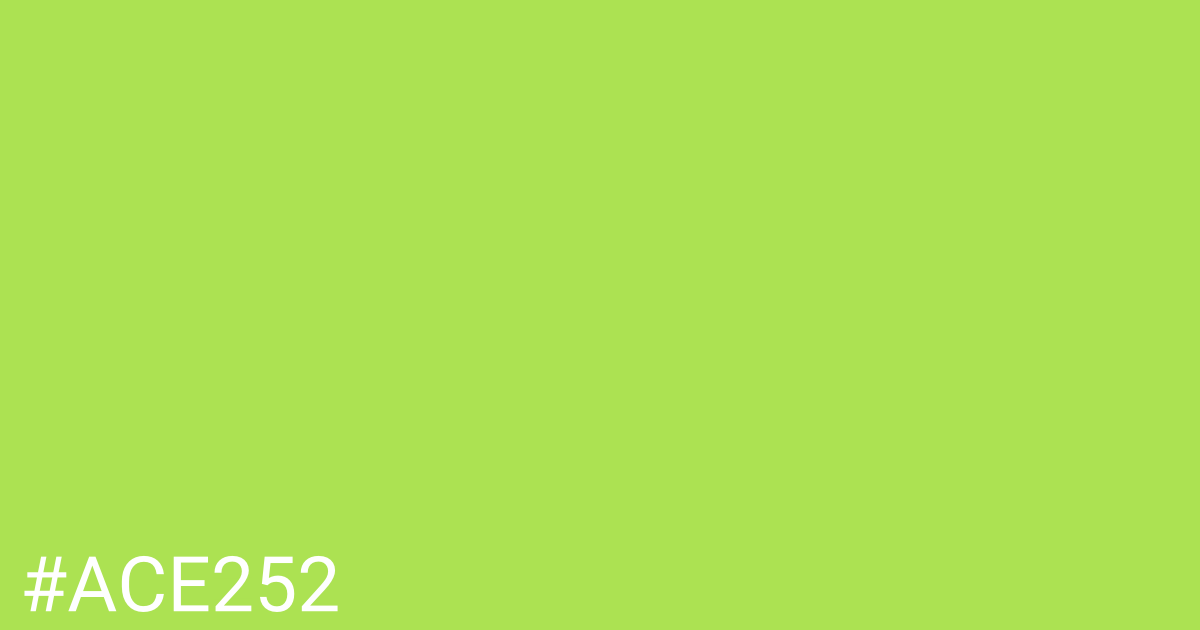 Hex color #ace252 graphic