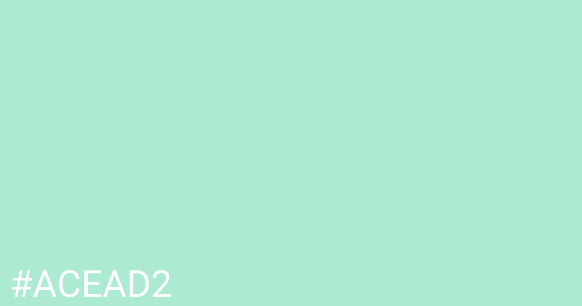 Hex color #acead2 graphic