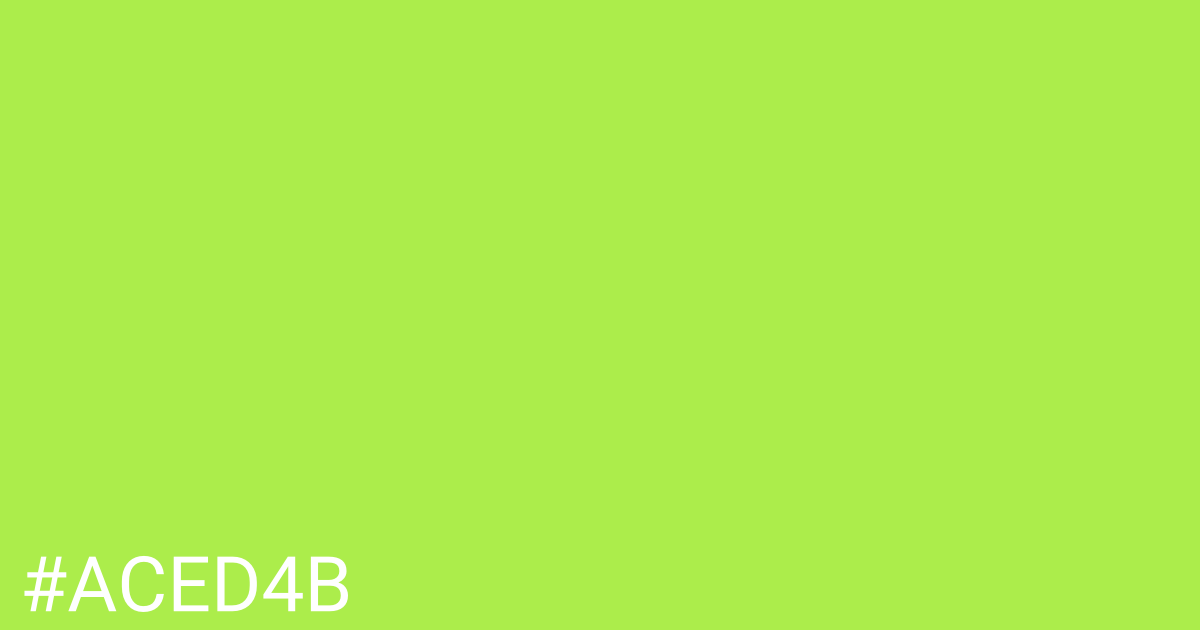 Hex color #aced4b graphic