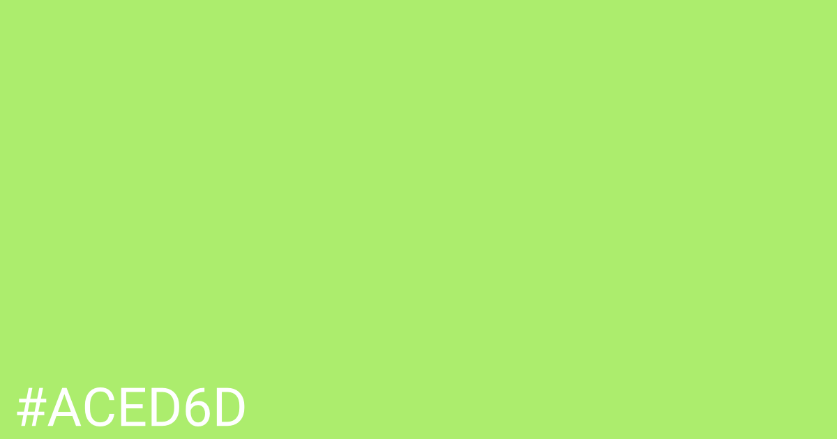 Hex color #aced6d graphic