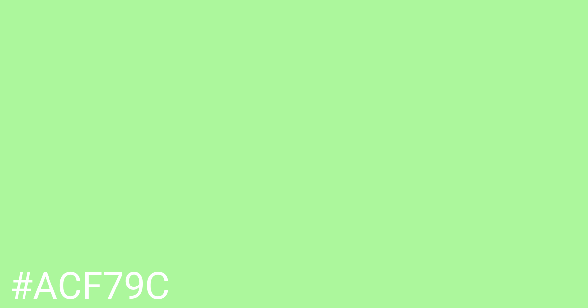 Hex color #acf79c graphic