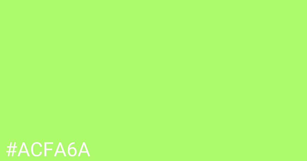 Hex color #acfa6a graphic