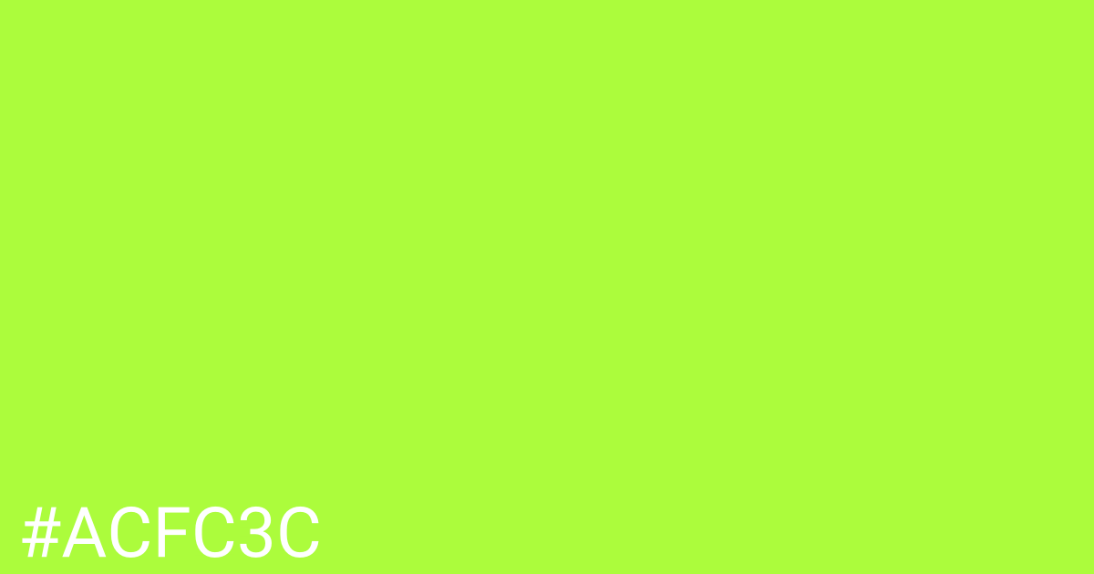 Hex color #acfc3c graphic