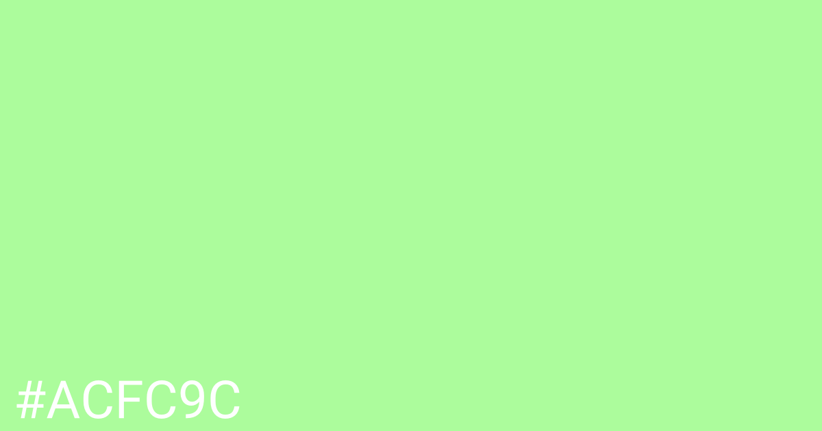 Hex color #acfc9c graphic