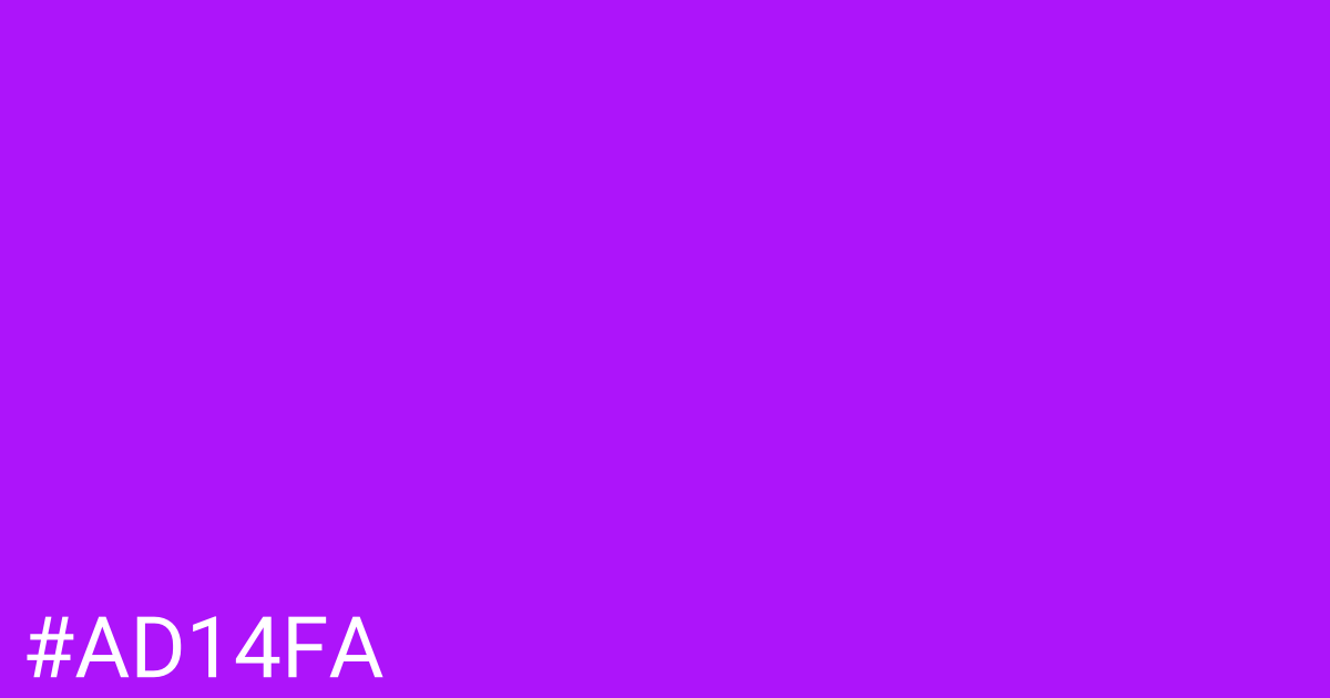 Hex color #ad14fa graphic