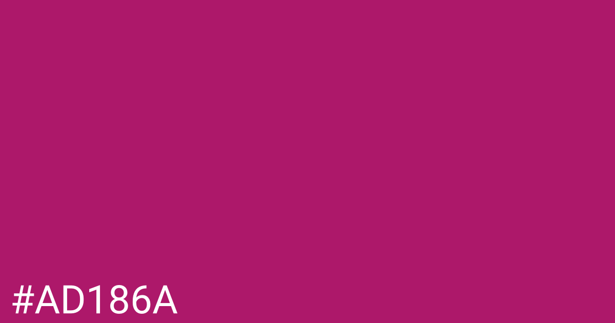 Hex color #ad186a graphic