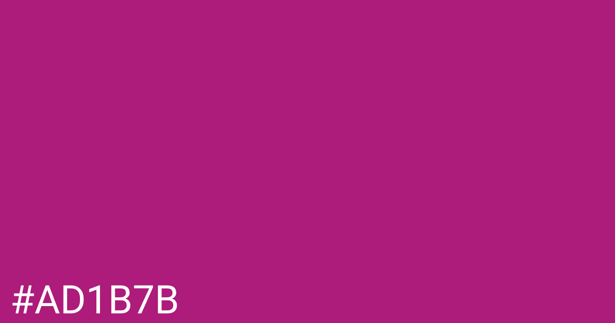 Hex color #ad1b7b graphic
