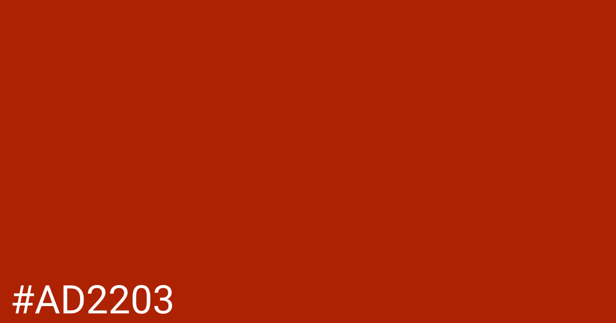 Hex color #ad2203 graphic