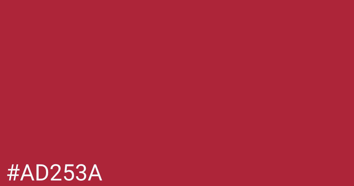 Hex color #ad253a graphic