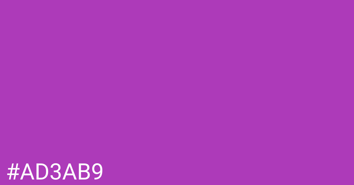 Hex color #ad3ab9 graphic