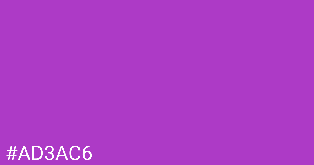 Hex color #ad3ac6 graphic
