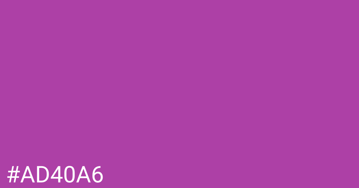 Hex color #ad40a6 graphic