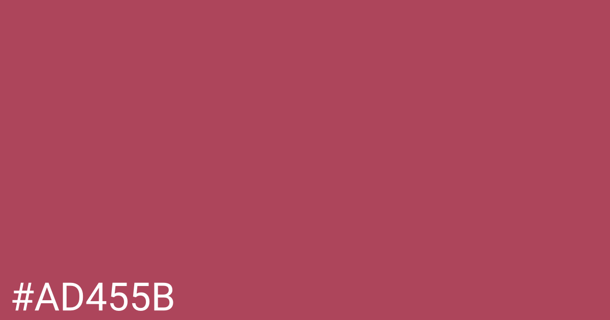 Hex color #ad455b graphic